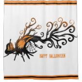 Rideaux De Douche Halloween/octobre/automne/arbre citrouille (Devant)