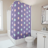 Rideaux De Douche Halloween sans couture motif avec isolat pois (En situation)