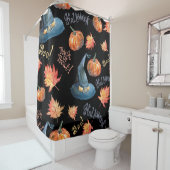 Rideaux De Douche Halloween seamless pattern with halloween pumpkin, (En situation)