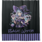 Rideaux De Douche Halloween/Sorcière/violet (Devant)
