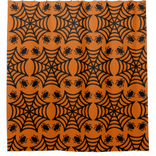 Rideaux De Douche Halloween Spiderweb