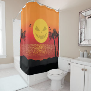 Rideaux De Douche Halloween tropical