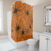 Rideaux De Douche Halloween Web des araignées (En situation)