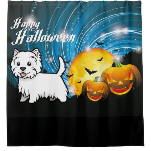 Rideaux De Douche Halloween West Highland Terrier (Devant)