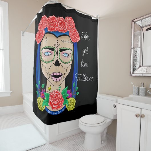 Rideaux De Douche Halloween Zombie Cinco de Mayo (En situation)