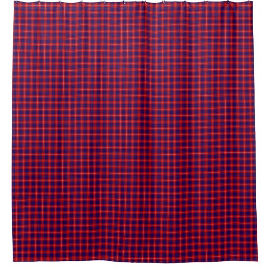 Rideaux De Douche Hamilton tartan rouge bleu violet plaid (Devant)