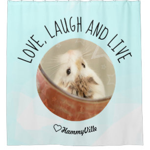Rideaux De Douche HammyVille - Cute Hamster Fresh & Squeeky Clean