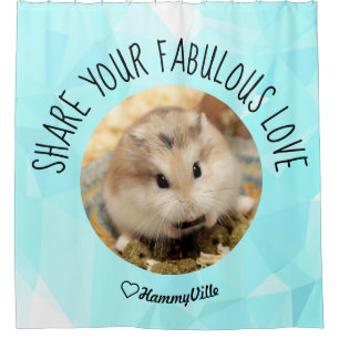 Rideaux De Douche HammyVille - Cute Hamster Fresh & Squeeky Clean