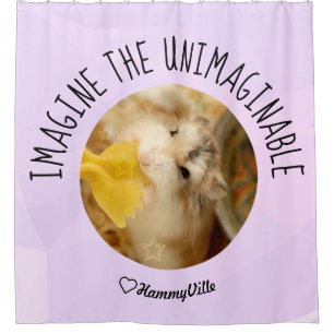 Rideaux De Douche HammyVille - Cute Hamster Fresh & Squeeky Clean