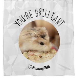Rideaux De Douche HammyVille - Cute Hamster Fresh & Squeeky Clean