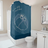 Rideaux De Douche Hand drawn Jellyfish Art  (En situation)