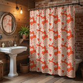 Rideaux De Douche Hand Drawn Peony Floral 