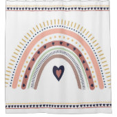 Rideaux De Douche Happy Boho Arc-en-ciel moderne minimal tendance ch (Devant)