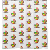 Rideaux De Douche Happy Clown with Ball - Cirque - Peinture amusante (Devant)