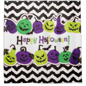 Rideaux De Douche Happy Halloween effrayantes citrouilles (Devant)