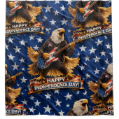 Rideaux De Douche Happy Independence Day shower curtain description (Devant)