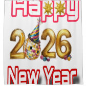 Rideaux De Douche Happy New year  (Devant)