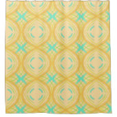 Rideaux De Douche Harmonie circulaire Colonnes motif jaune, beige (Devant)