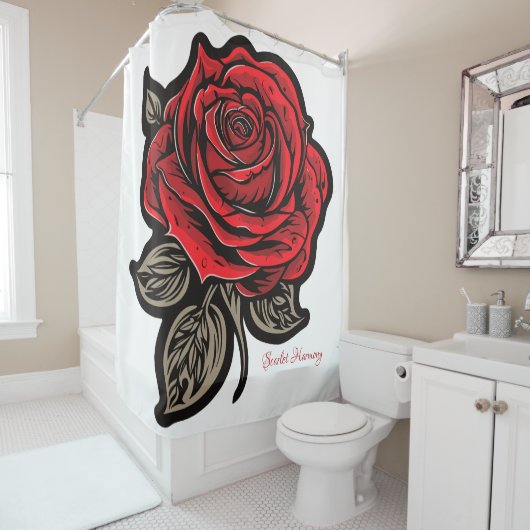 Rideaux De Douche Harmonie de Scarlet (En situation)