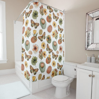 Rideaux De Douche Harmonie des fleurs de la Terre