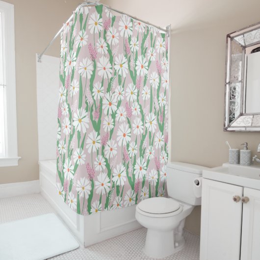 Rideaux De Douche harmonie florale (En situation)