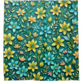 Rideaux De Douche Harmonie florale (Devant)