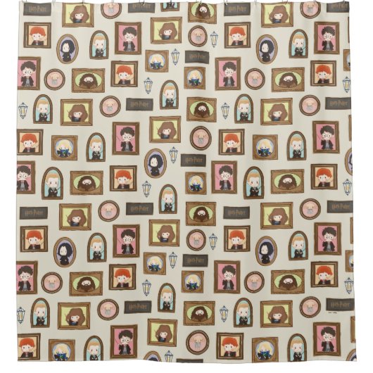 Rideaux De Douche HARRY POTTER™ Chibi Image Frame Motif (Devant)