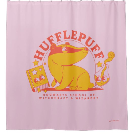 Rideaux De Douche HARRY POTTER™ | Cute HUFFLEPUFF™ (Devant)
