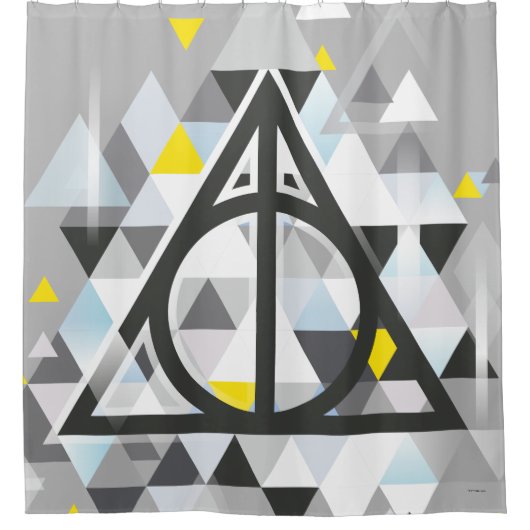 Rideaux De Douche Harry Potter | Geometric Deathly Hallows (Devant)