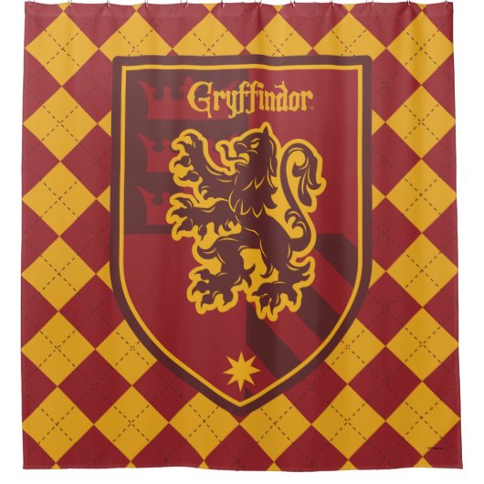 Rideaux De Douche Harry Potter | Gryffindor House Pride Crest (Devant)