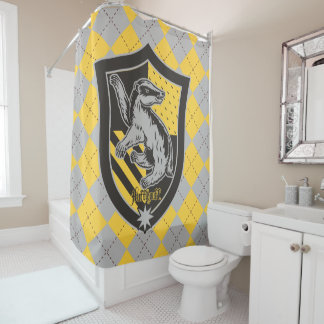 Rideaux De Douche Harry Potter | Hufflepuff House Pride Crest