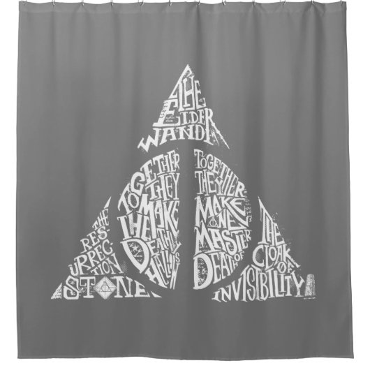 Rideaux De Douche Harry Potter Spell | HAUTEUR DE MORT Graphique 2 (Devant)