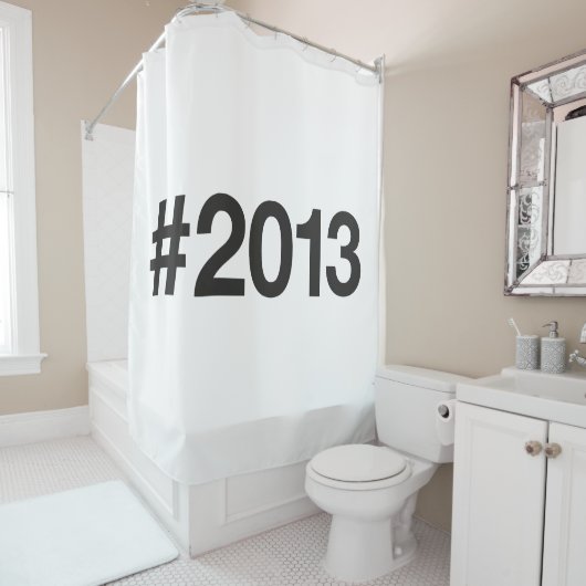 Rideaux De Douche Hashtag 12 Anniversaire 2013 (En situation)
