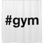 Rideaux De Douche Hashtag GYM (Devant)