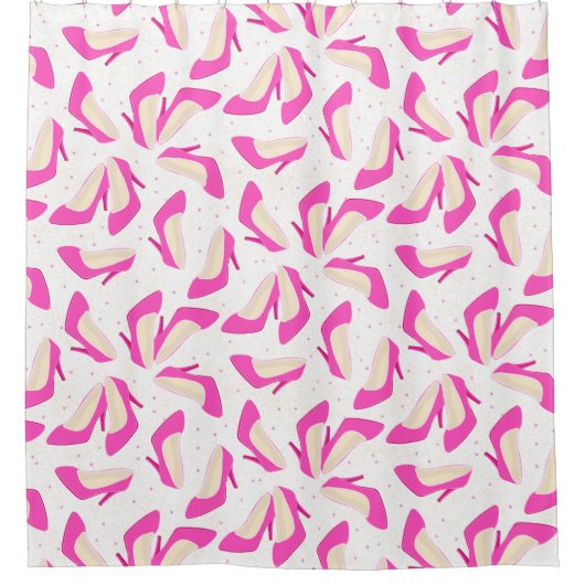 Rideaux De Douche Haut talons roses (Devant)