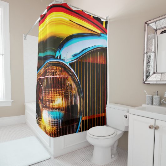 Rideaux De Douche Haute couleur (En situation)