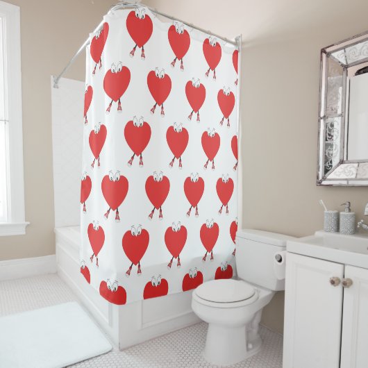 Rideaux De Douche Heart Shape (En situation)