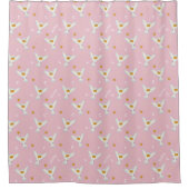 Rideaux De Douche Hedwig Pink Motif Solstice (Devant)