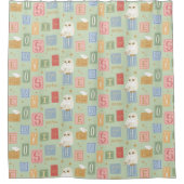 Rideaux De Douche Hedwig Post Letter Block Pattern (Devant)