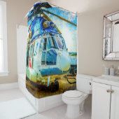 Rideaux De Douche Hélicoptère (En situation)