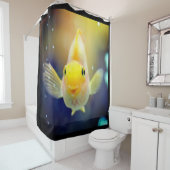 RIDEAUX DE DOUCHE HELLO GROG FISHY (En situation)