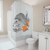 Rideaux De Douche Hérisson (En situation)