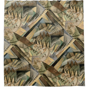 Rideaux De Douche Heure de pointe, New York par Max Weber, Cubisme v