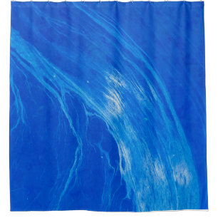 Rideaux De Douche Heure d'été des vagues bleues océaniques