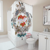 Rideaux De Douche Heureuse Sainte-Valentin (En situation)