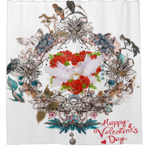 Rideaux De Douche Heureuse Sainte-Valentin