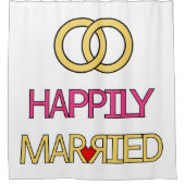 Rideaux De Douche Heureusement marié (Devant)