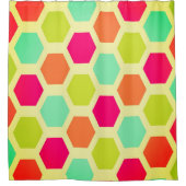 Rideaux De Douche Hexagon vintage chic (Devant)