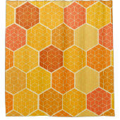 Rideaux De Douche Hexagonal Honeycomb (Devant)