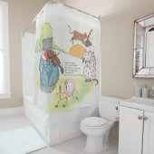 Rideaux De Douche Hey Diddle Diddle The Cat and Fiddle Rhyme (En situation)